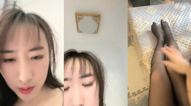 【月亮是我撸弯的】颜值人气女神！关注已久，终于被干了！透明蕾丝，肤白貌美，被纹身大汉爆操 (5)