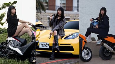 IG高颜值机车博主 露脸口交视频外流 口手并用舌技超群 吞屌画面口水拉丝风骚诱人！